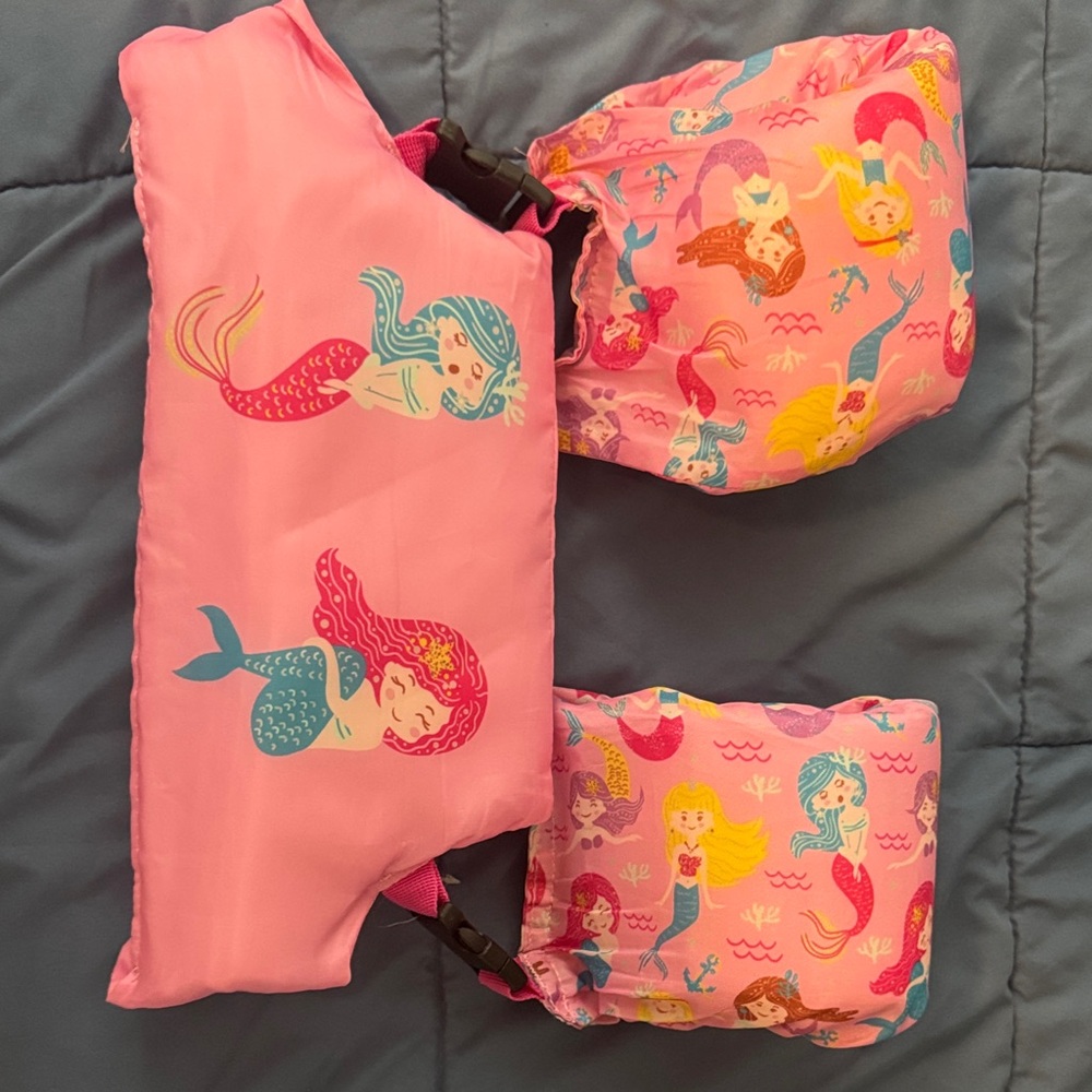 Pink Mermaid Swim Floaties